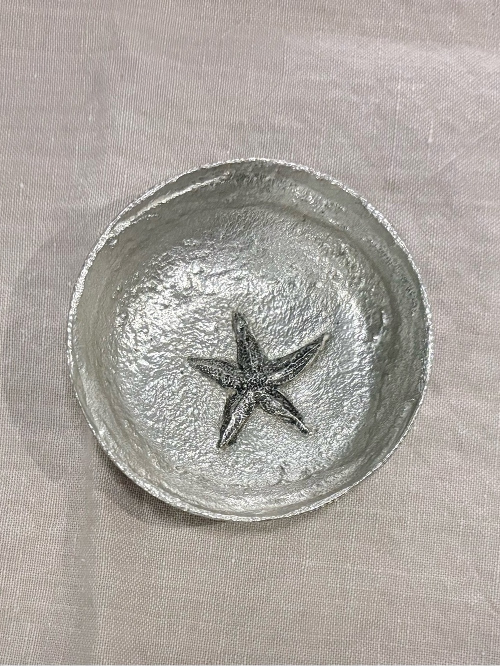 Delia Pewter Starfish Trinket Bowl